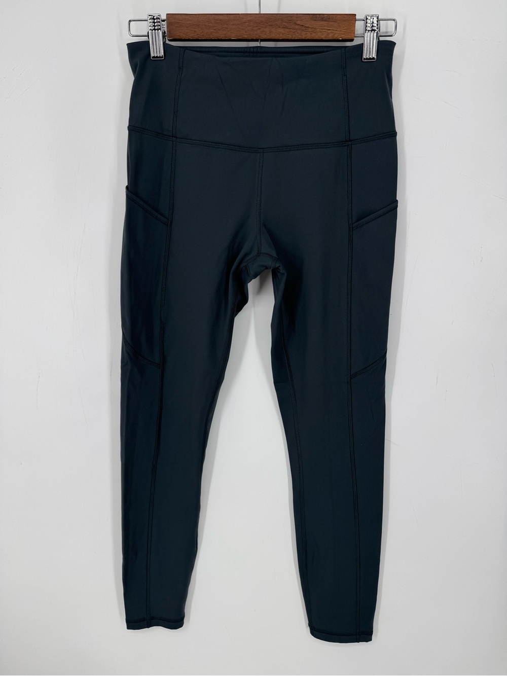 CRZ Yoga High Rise Pocket Leggings Gray Active Workout Gym Athleisure Size Small